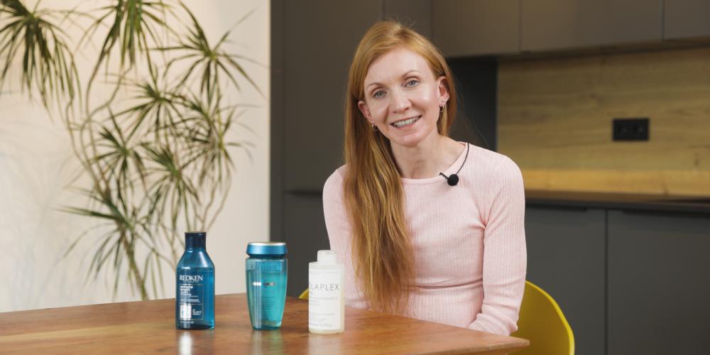 Sandra Leinfelder testet Shampoos der Marke Redken, Kerastase und Olaplex